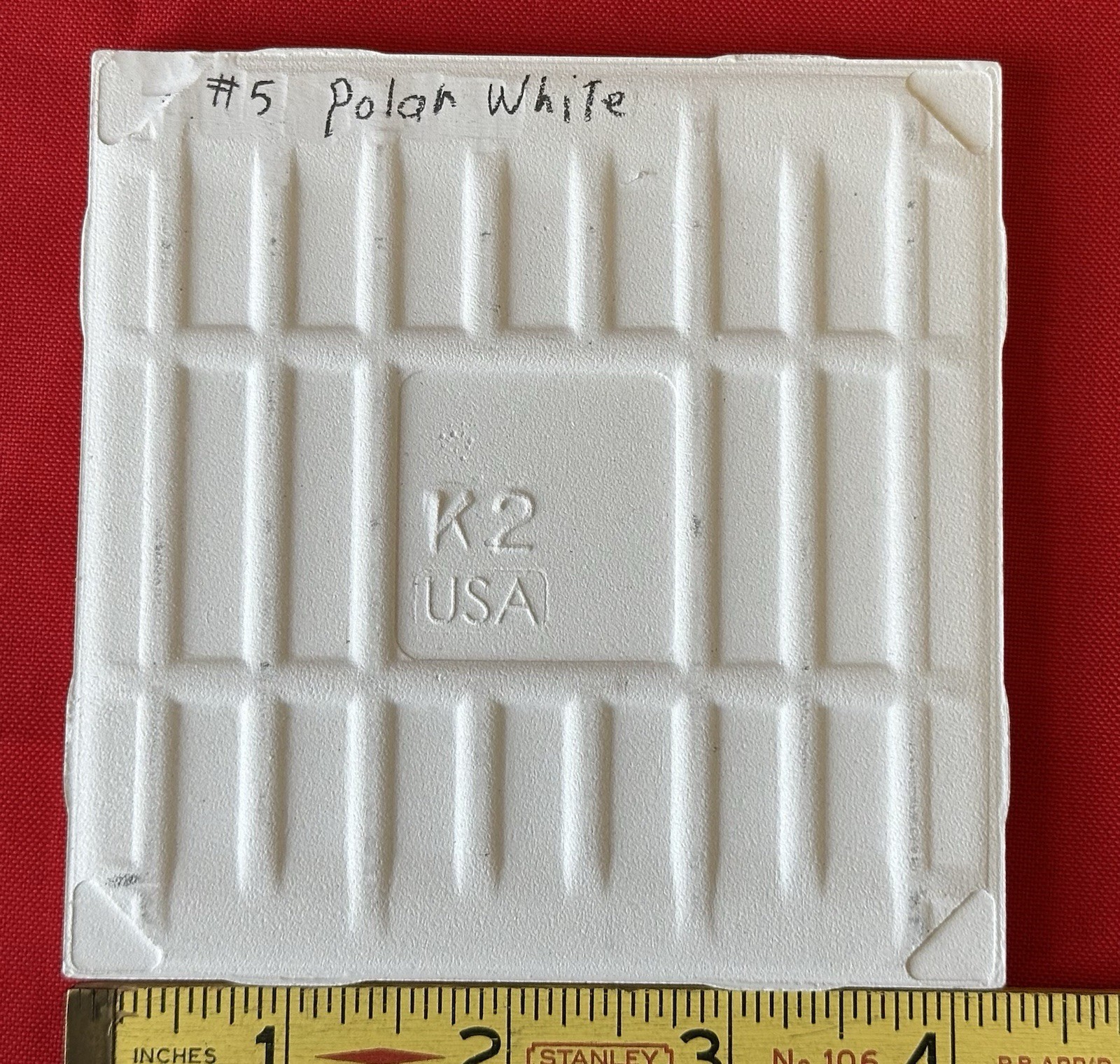 1 pc. Polar White Color: Glossy Ceramic Tile by American Olean Co. New, Mint