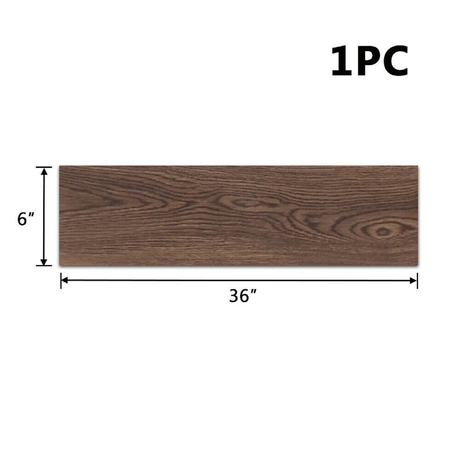 36Pc Vinyl Floor Planks 54 sq.ft Self-Adhesive Flooring Tiles Natural Wood Grain