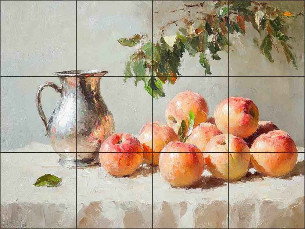 Still Life Tile Backsplash Lazar Studio Fruit Art Ceramic Mural OB-LAZ1029-4