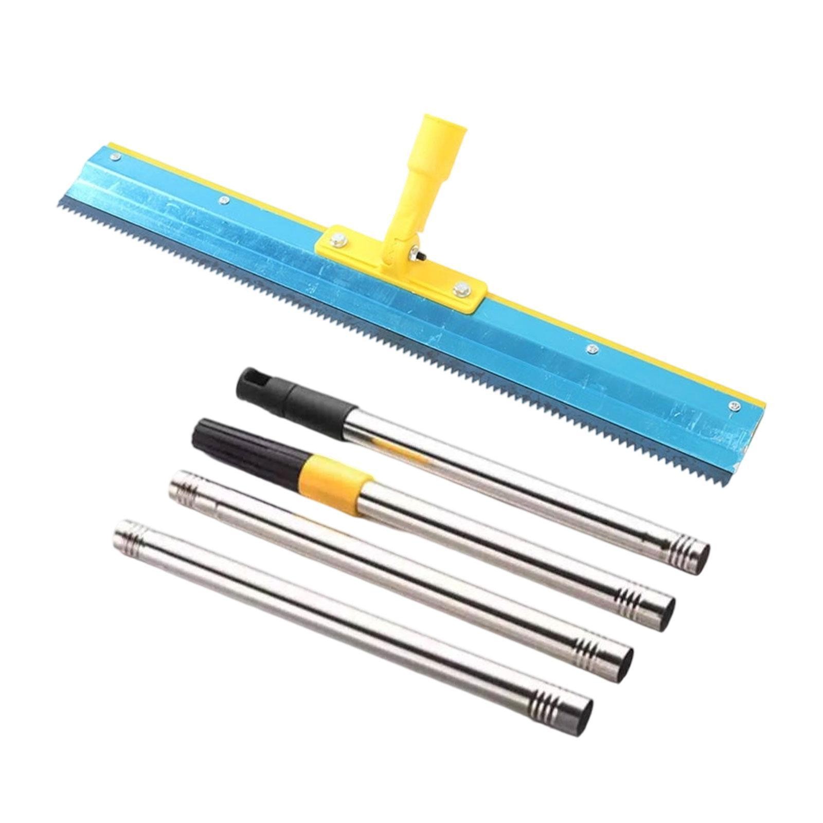 Epoxy Floor Squeegee Notched Construction Hand Tool Metal to Apply Heavy Coating