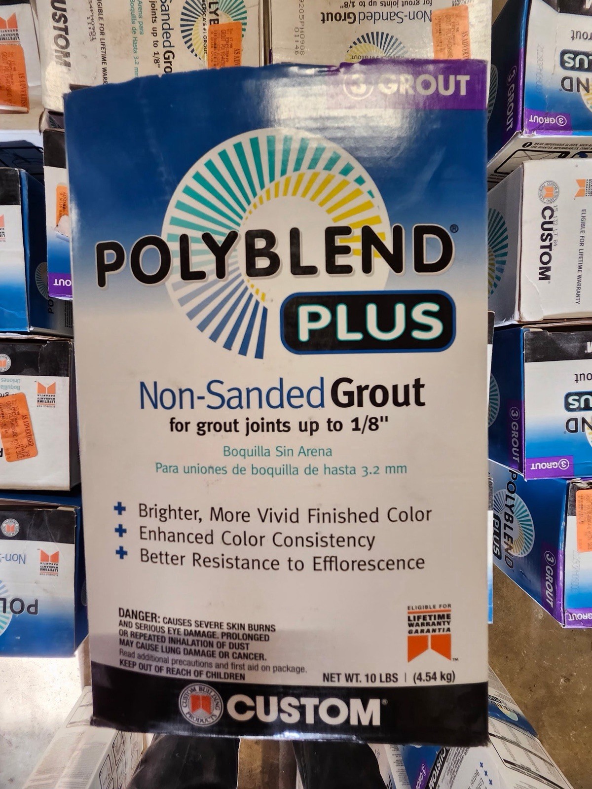 Polyblend Plus Un Sanded Grout 10# NEW 20 COLORS