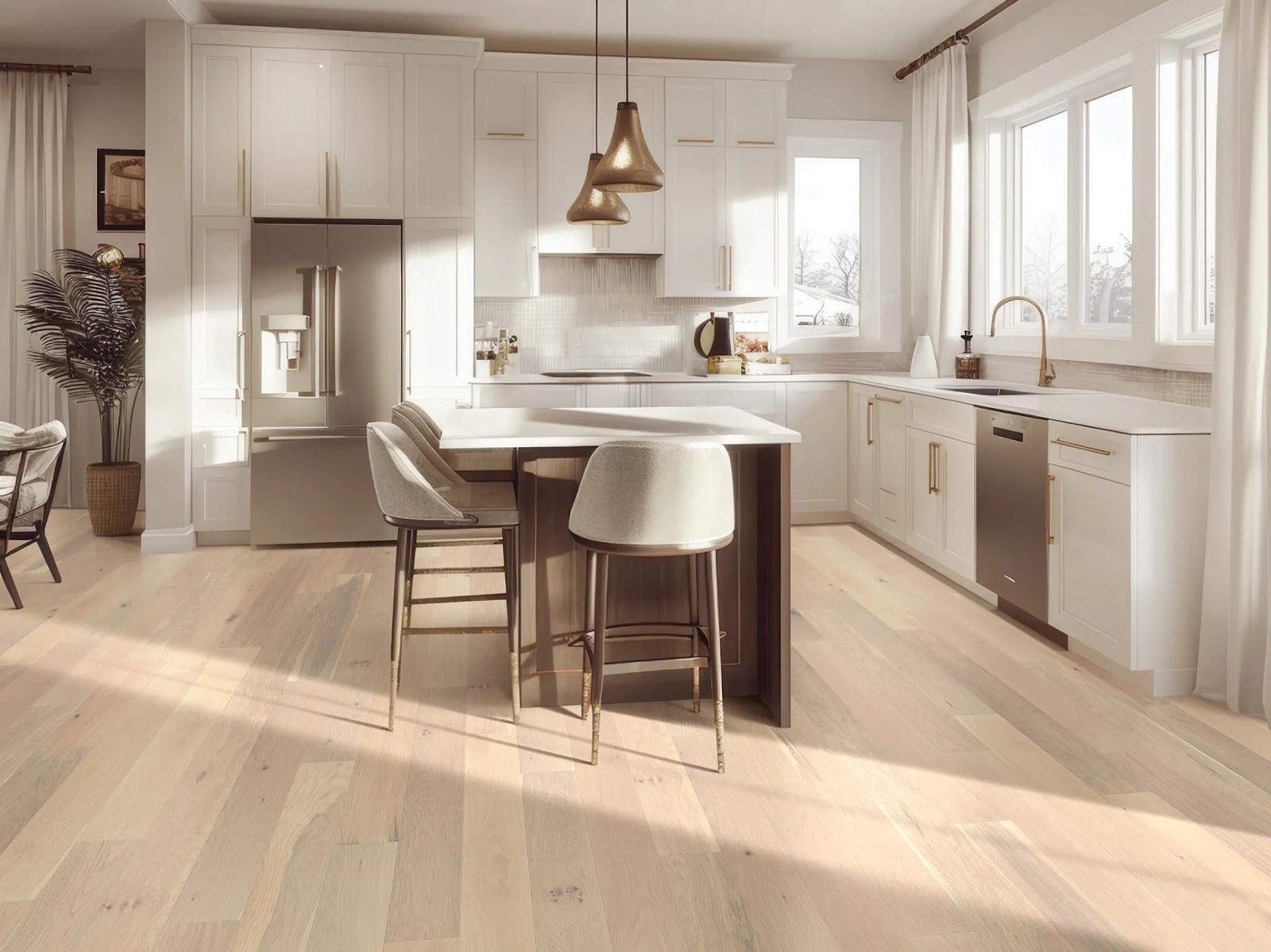 Shaw SW772 Repel 7″W Wire Brushed Engineered White Oak Hardwood – Ethos