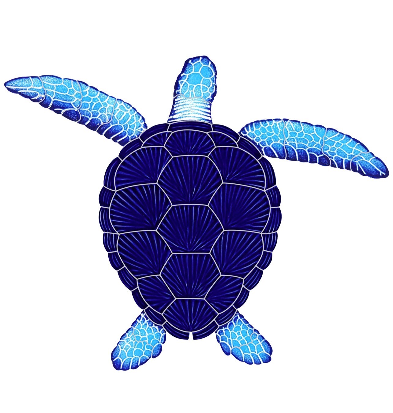 Loggerhead Turtle Blue for Swimming Pool or Wall 24”x20” Large – FREE SHIPPING