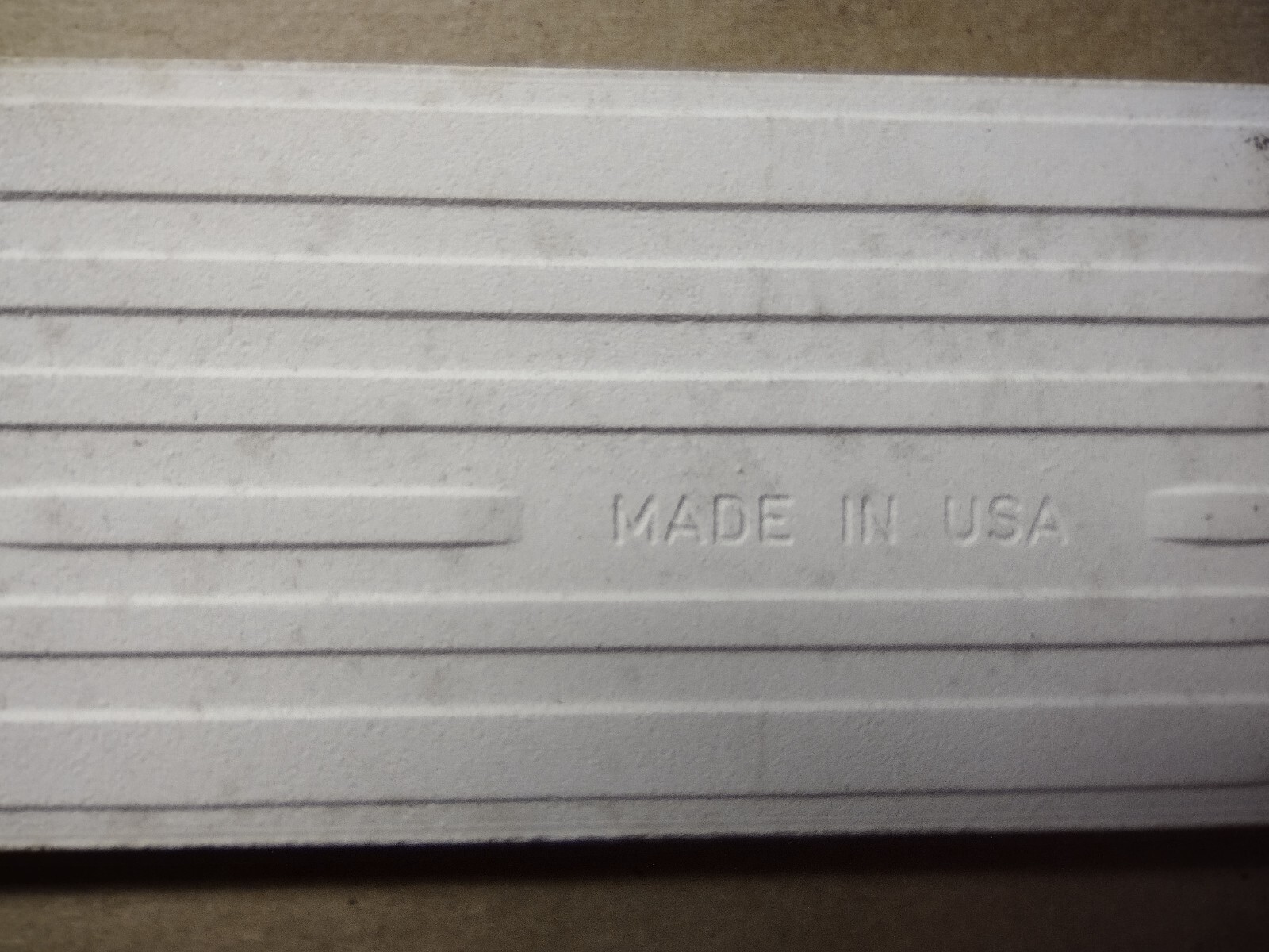1 Tile MCT USA 6-1/8″ Gloss Off White Cream Bullnose Ceramic Wall Vintage