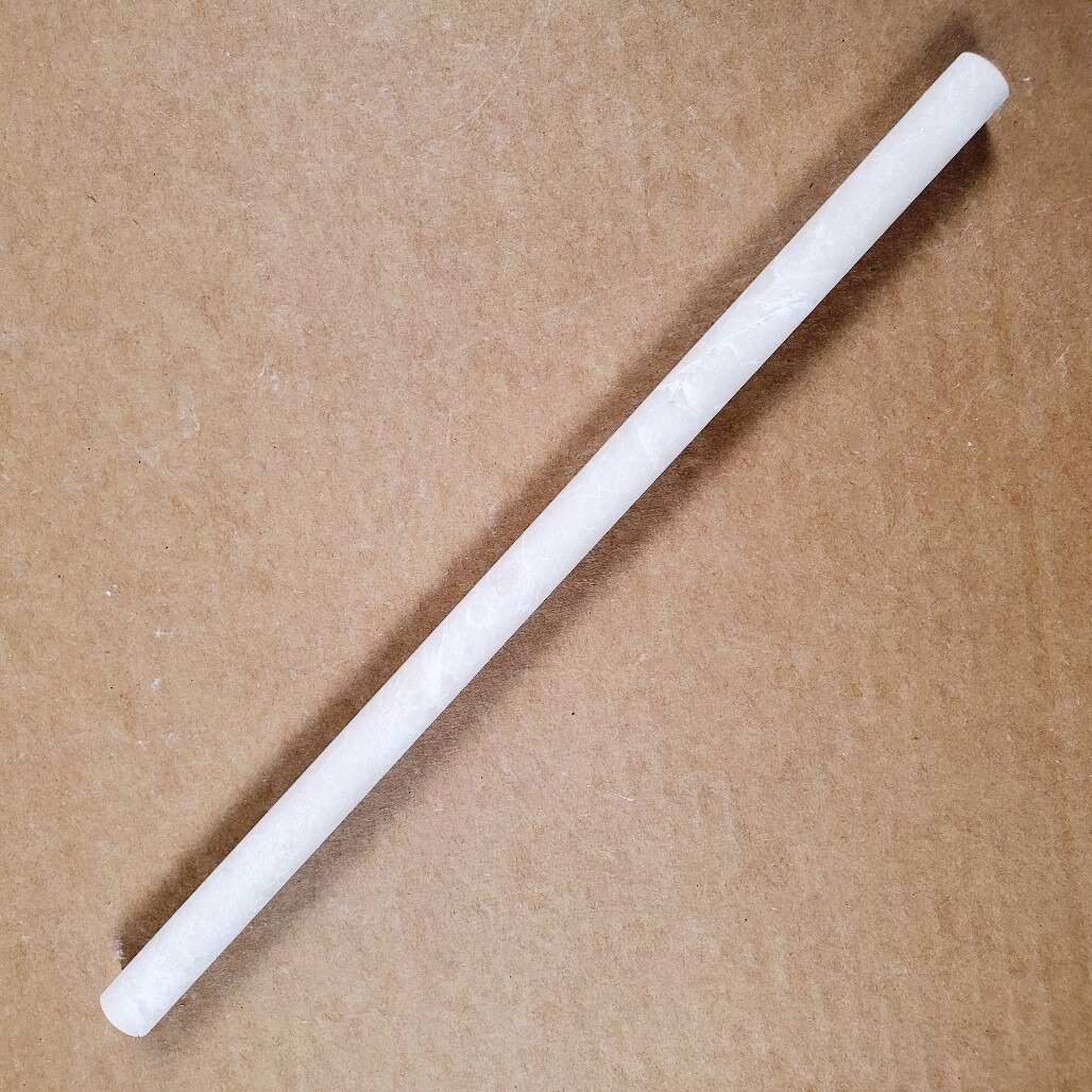 Pencil Liner Crema Nouva Honed Marble Tile 3/4″x3/4″x12″