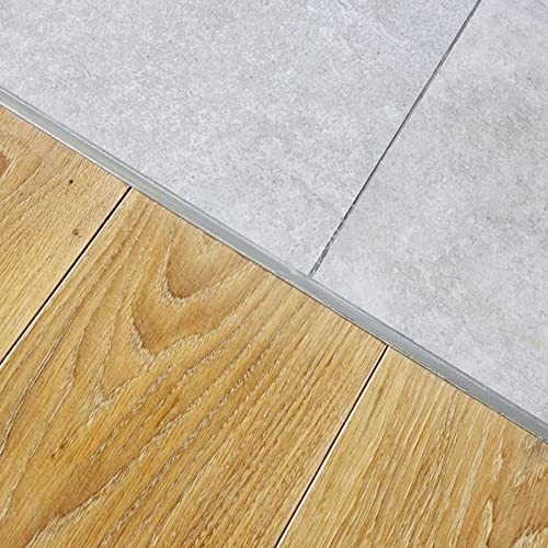 Pcs Aluminum T Molding Trim & Floor Transition 2.9ft x 0.8in 3 Matte Silver
