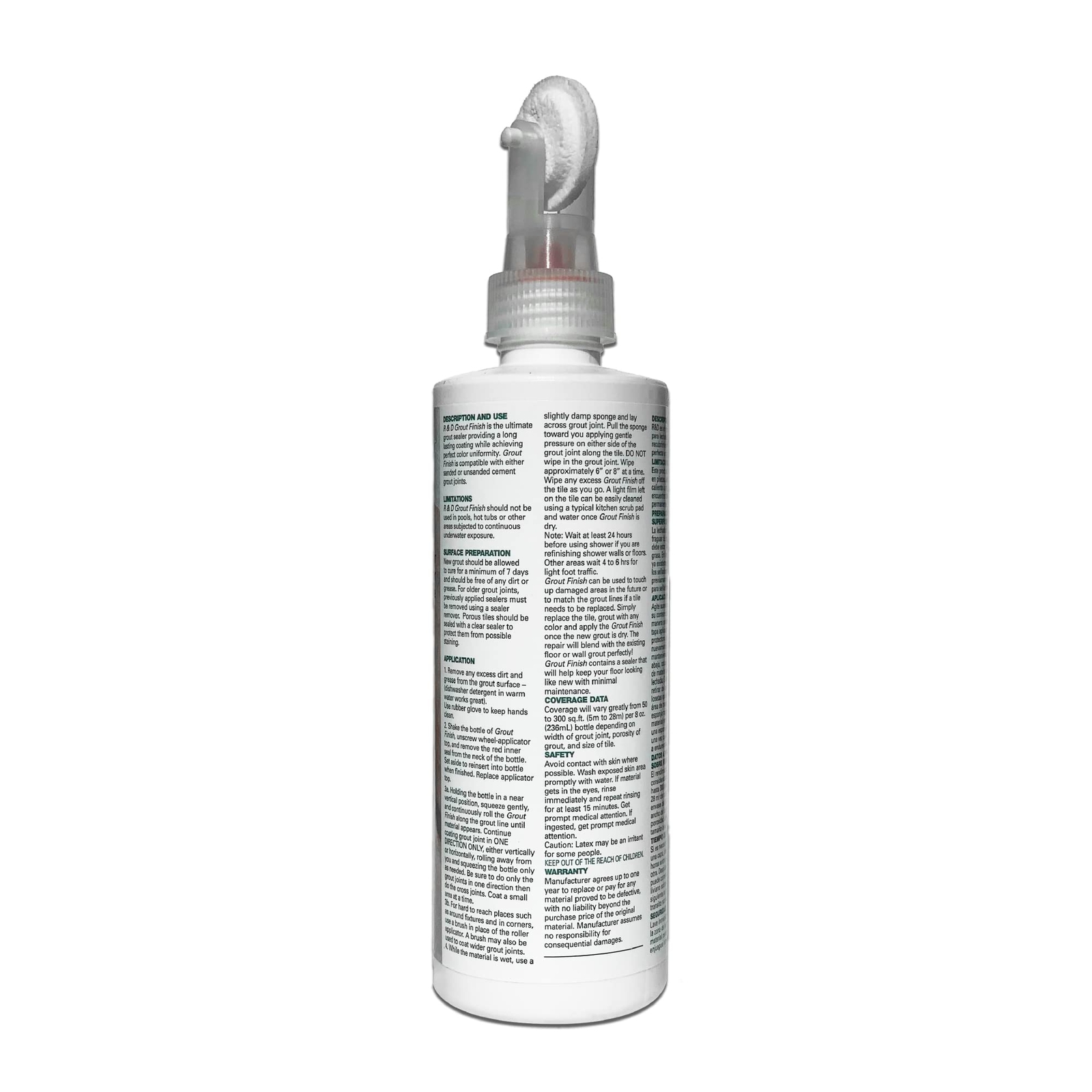 Grout Finish – Prevents Stains, Creates Easy to Clean Grout-8 OZ Bottle