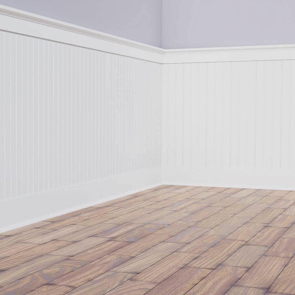 Ekena Millwork 5/8″x96″x40″ PVC Beadboard Wainscoting (Heights Up-To 41-5/8″)
