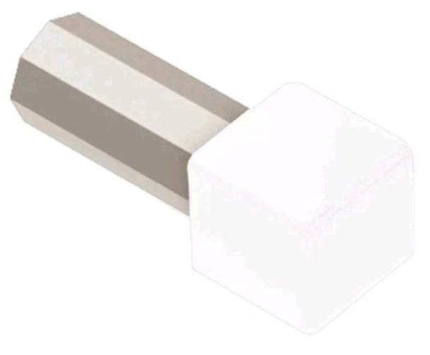 2x Schluter Quadec ED/Q125BW Out Corner 1/2in. Aluminum Bright White 2pcs.