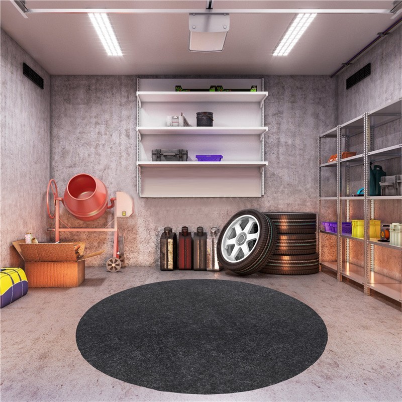 Multi-Purpose Oil Spill Mat Garage Floor Under Car Protects Absorbent Oil Pad