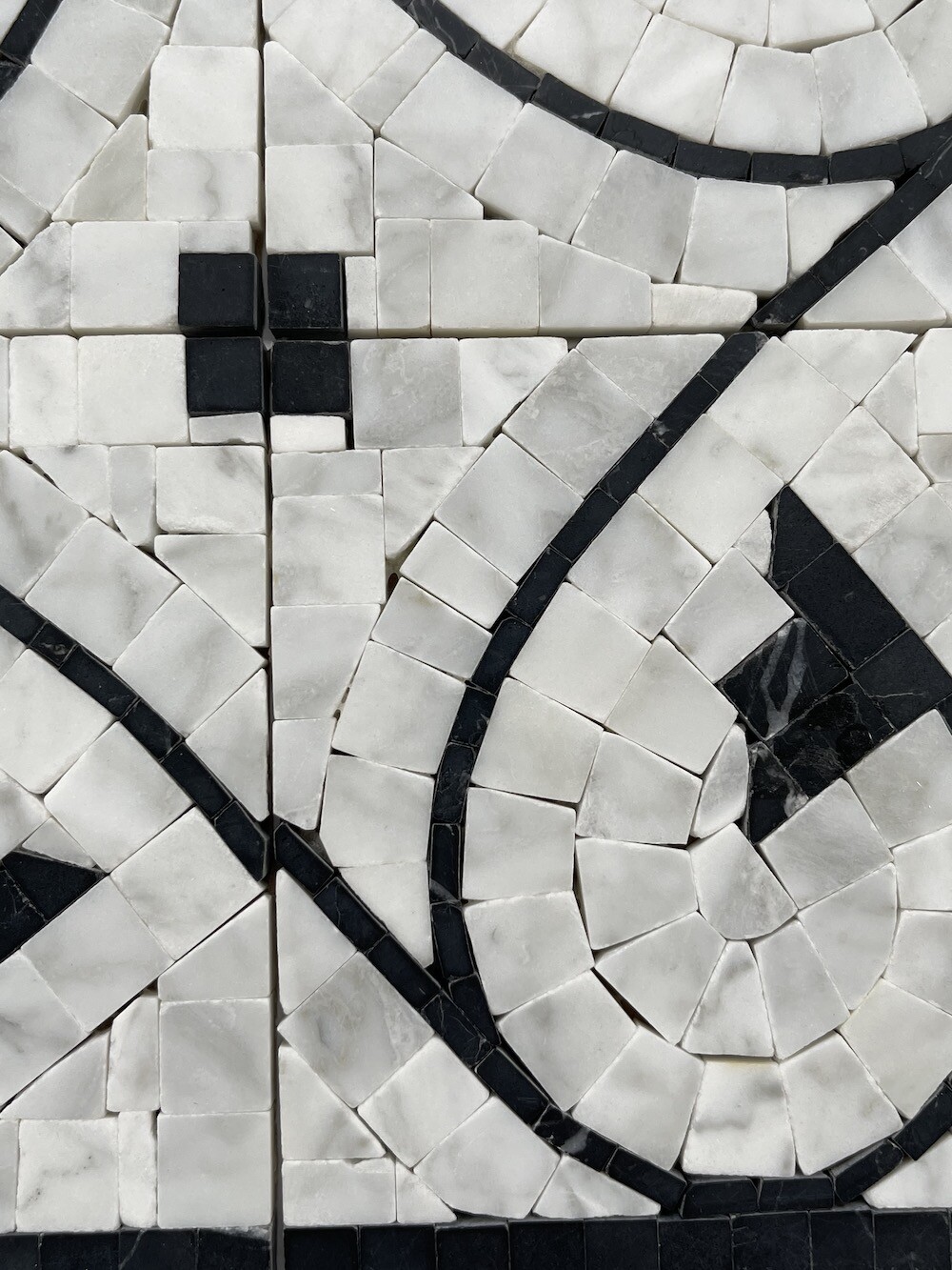 B4689P Marble Mosaic Border Listello Accent Tile Agean Bianco 5×14.5 Polished