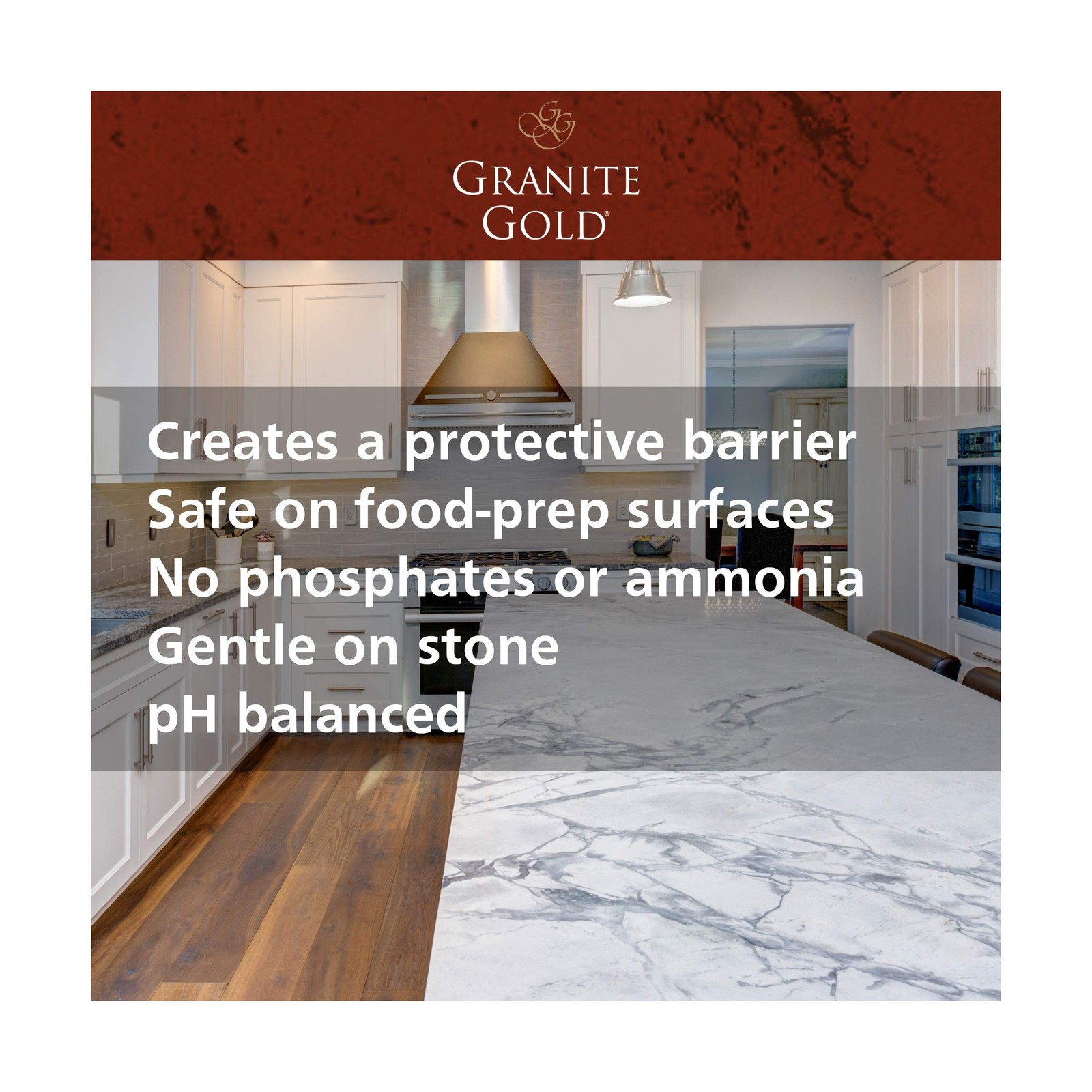 Granite Gold Water-Based Sealer Spray Protection for Granite, Marble, Travert…