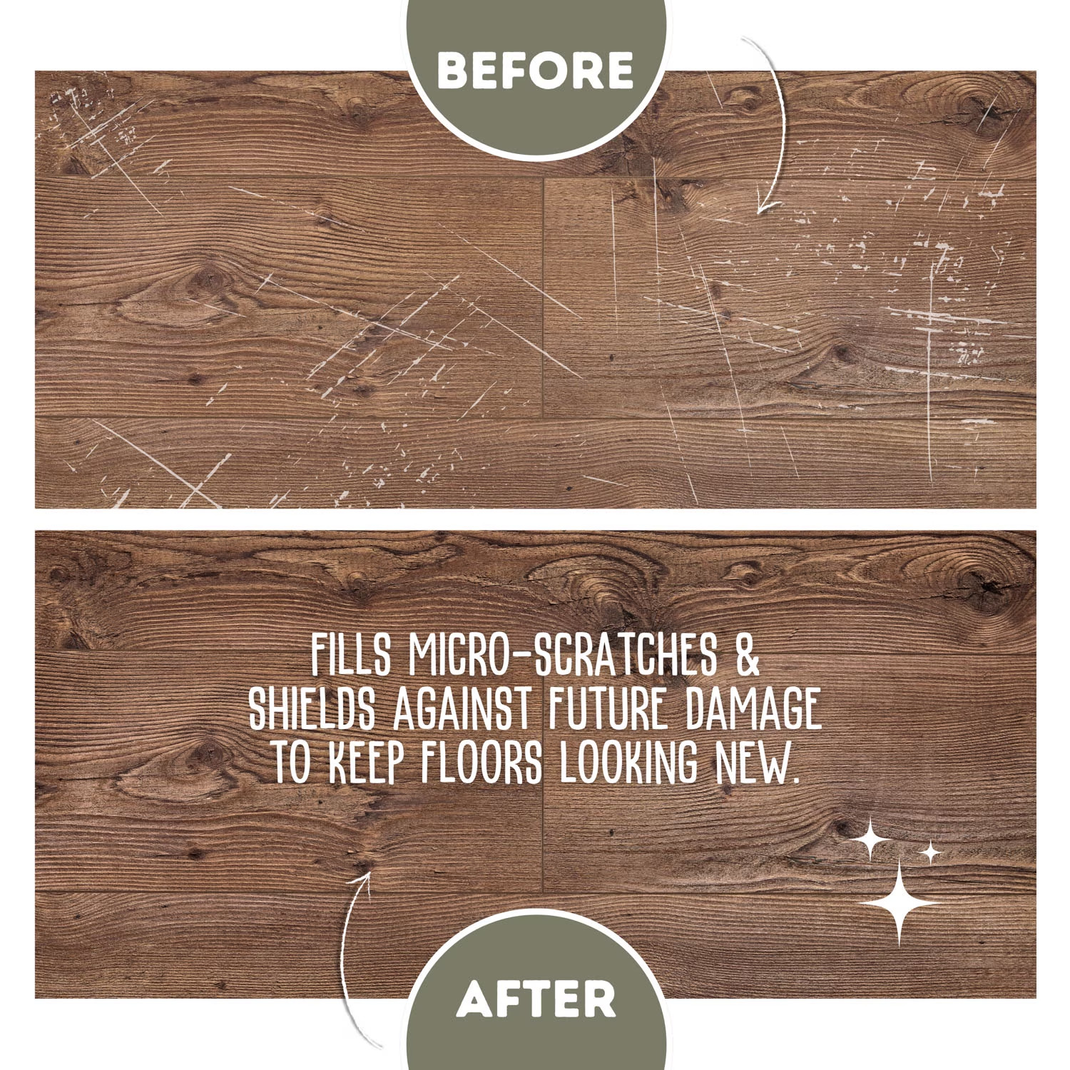 2 Pack Quick Shine Hardwood Floor Luster 64oz PFAS Free Floor Polish and Finish