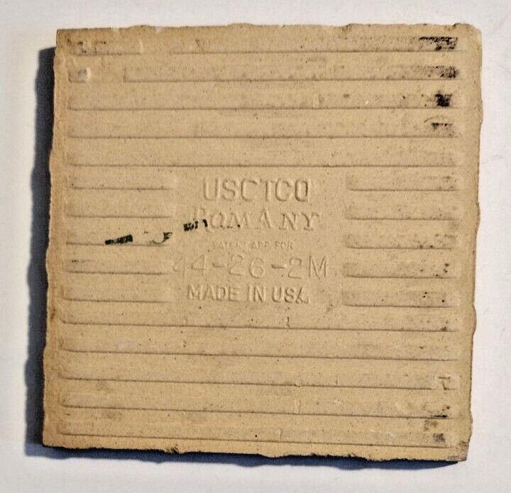 1 USCTCO Romany USA 4-1/4 Wall Tile 1950 Gloss Chocolate Brown Mocha Ceramic Vtg