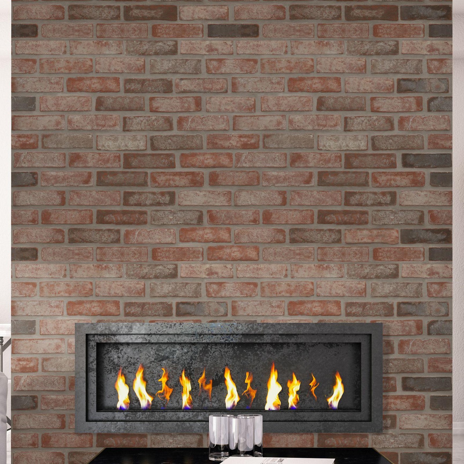 Ackland AKM-B-TE2.25X7.5SWN-CA Terabrik – 11″ x 28″ Clay Floor – Vintage Taupe