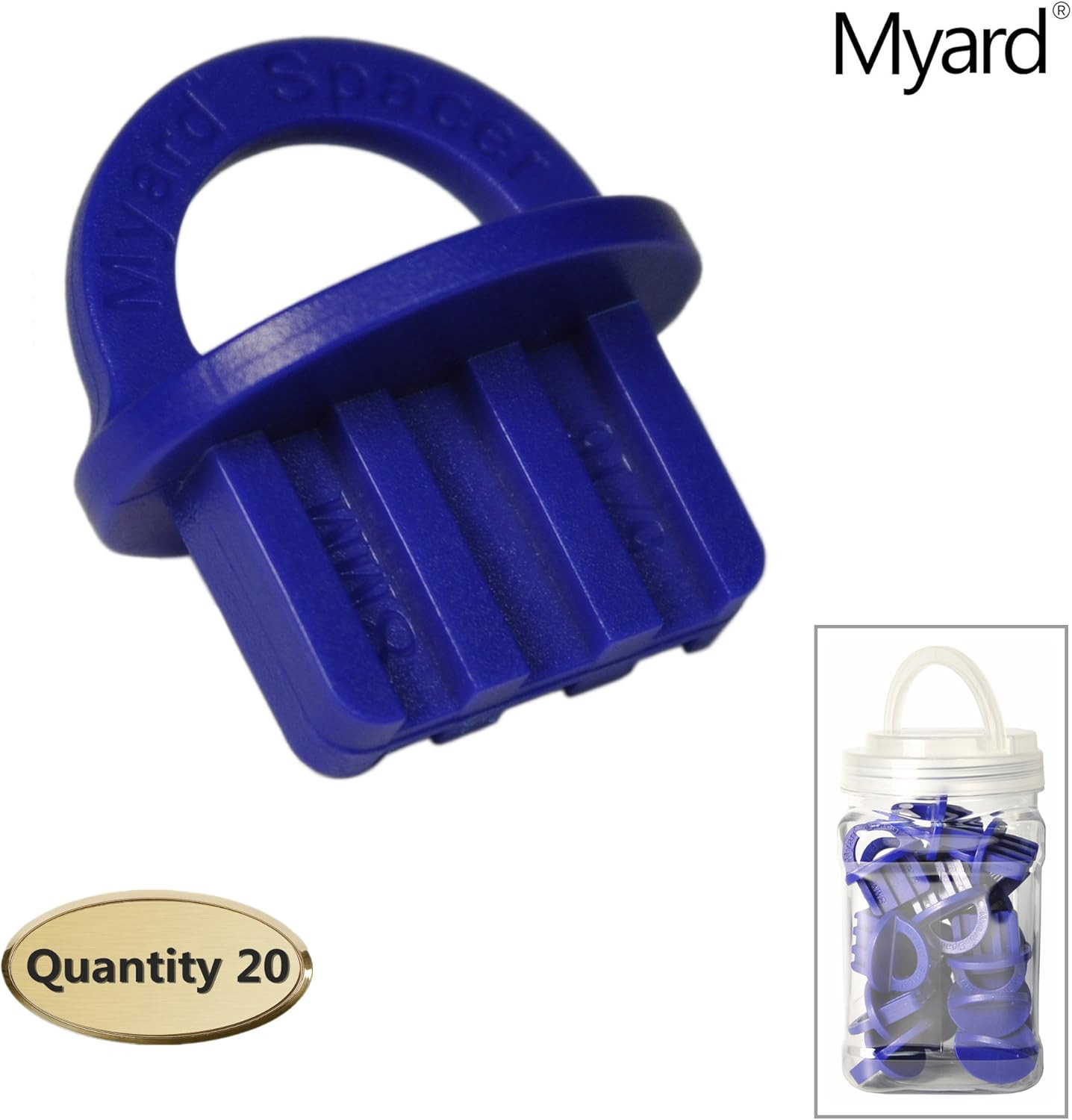 Blue 20 Packs 5/16 Inch Deck Spacer with Bright Color Easily Spotting, Easy Pull