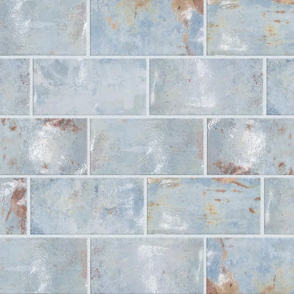 Biarritz Blue 3 In. X 6 In. Ceramic Wall Tile (5.72 Sq. Ft./Case)