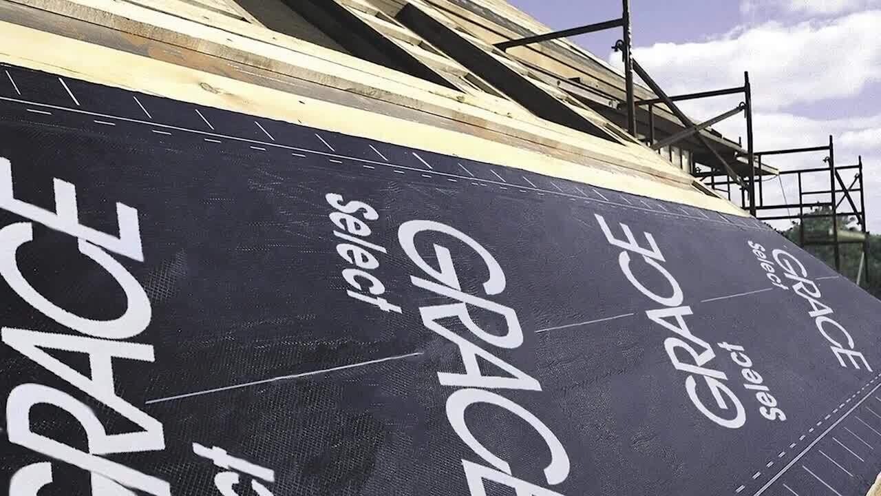 Grace Select 36″x65′ Self-Adhered Roofing Underlayment Roll (195 sq. ft.)