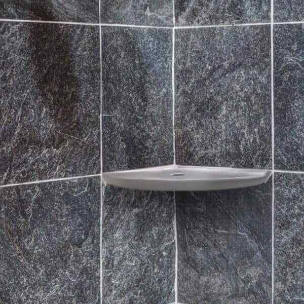 Jeffrey Court Twilight Gray 7.5 in. x 7.5 in. Matte Resin Wall Mount Corner