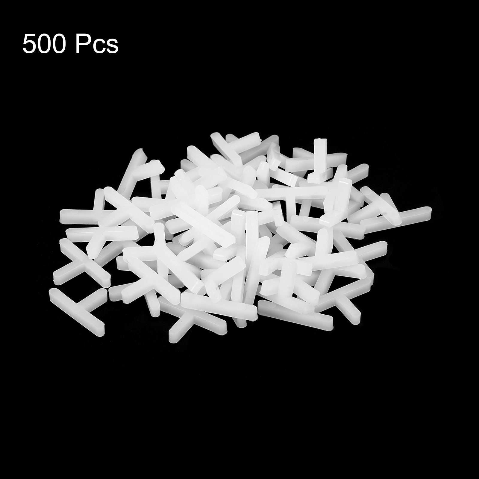500Pcs Wall Floor Tile Plastic T Shape Spacers Tiling Tool 1.5mm 1/16″ White