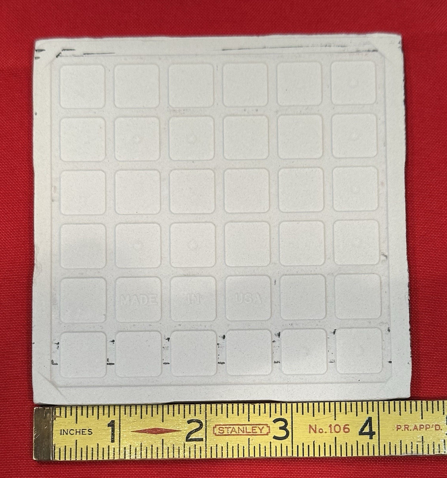 1 pc. Harvest Gold Yellow: 4-3/8″ Glossy Ceramic Tile by Florida Co. #1248 NEW