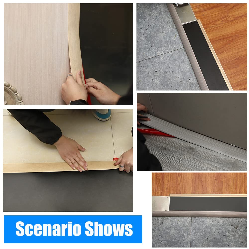 Floor Transition Strip 2″ Wide Vinyl Floor Self Adhesive Flat Vinyl Flooring …