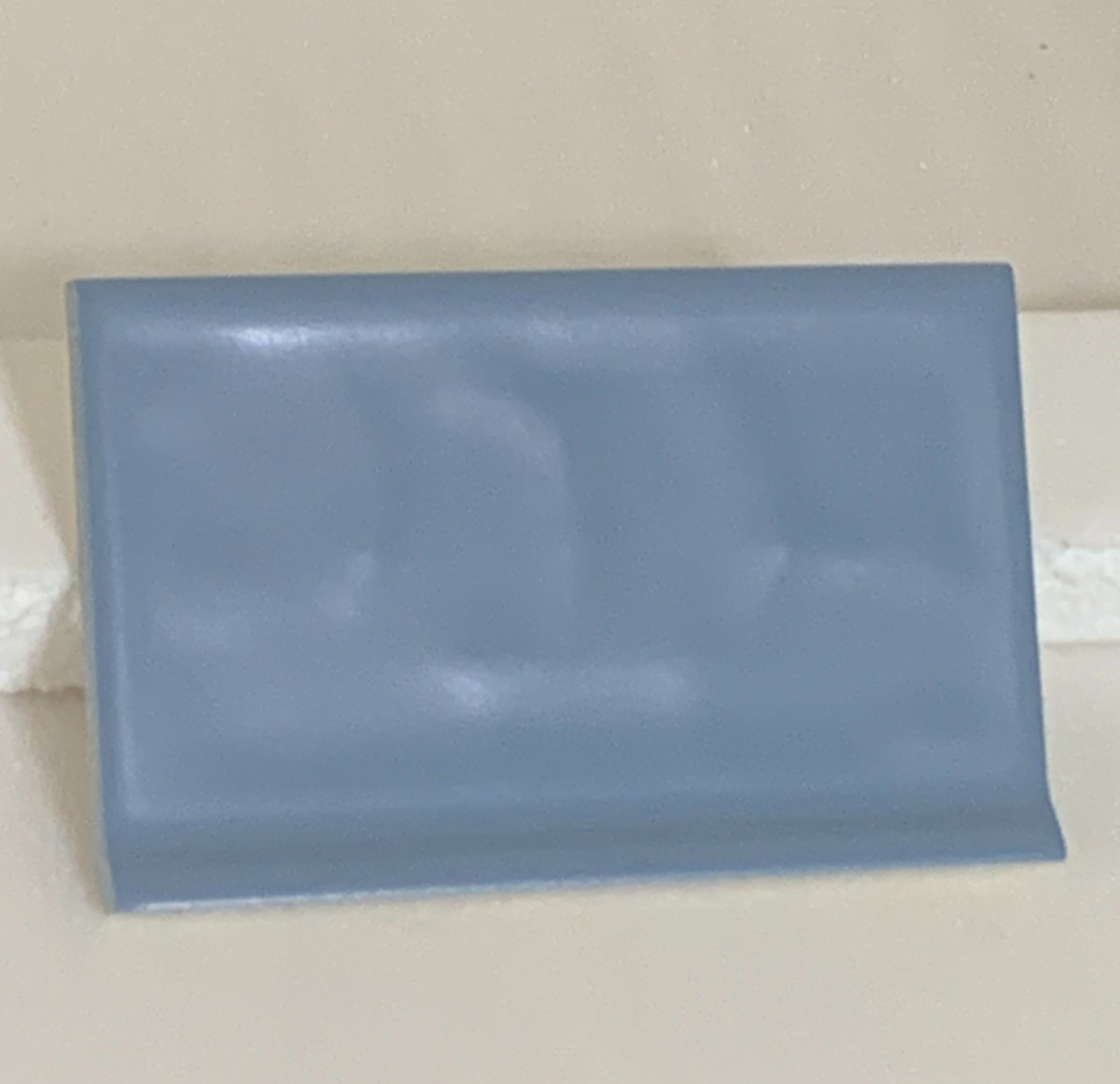 New Vtg Florida Ceramic Vermont Blue #566 Potters Touch Cove Base 4 ” x 6 “