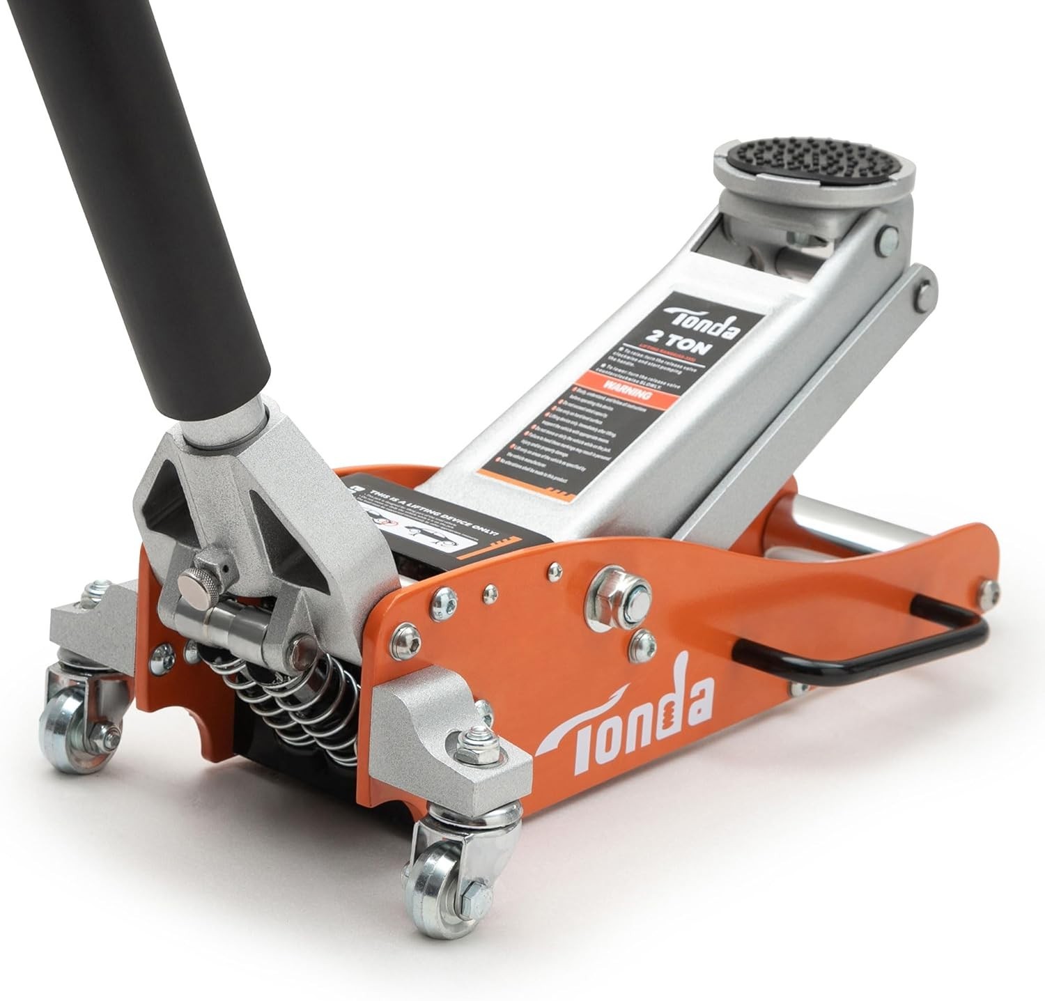 Low Profile Floor Jack, 2 Ton Aluminum and Steel Hydraulic Car Jack with Dual Pu