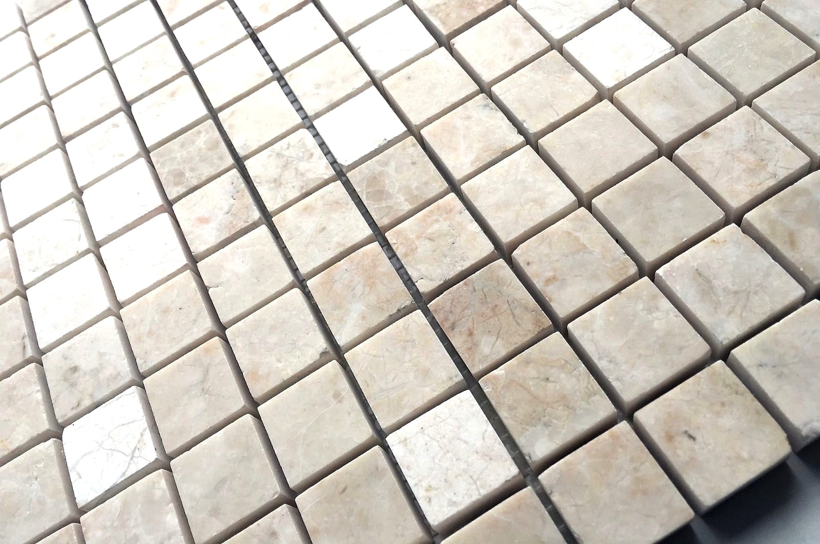 1×1 Botticino Brushed Marble Mosaic Tile Wall Backsplash Floor Kitchen Bathroom