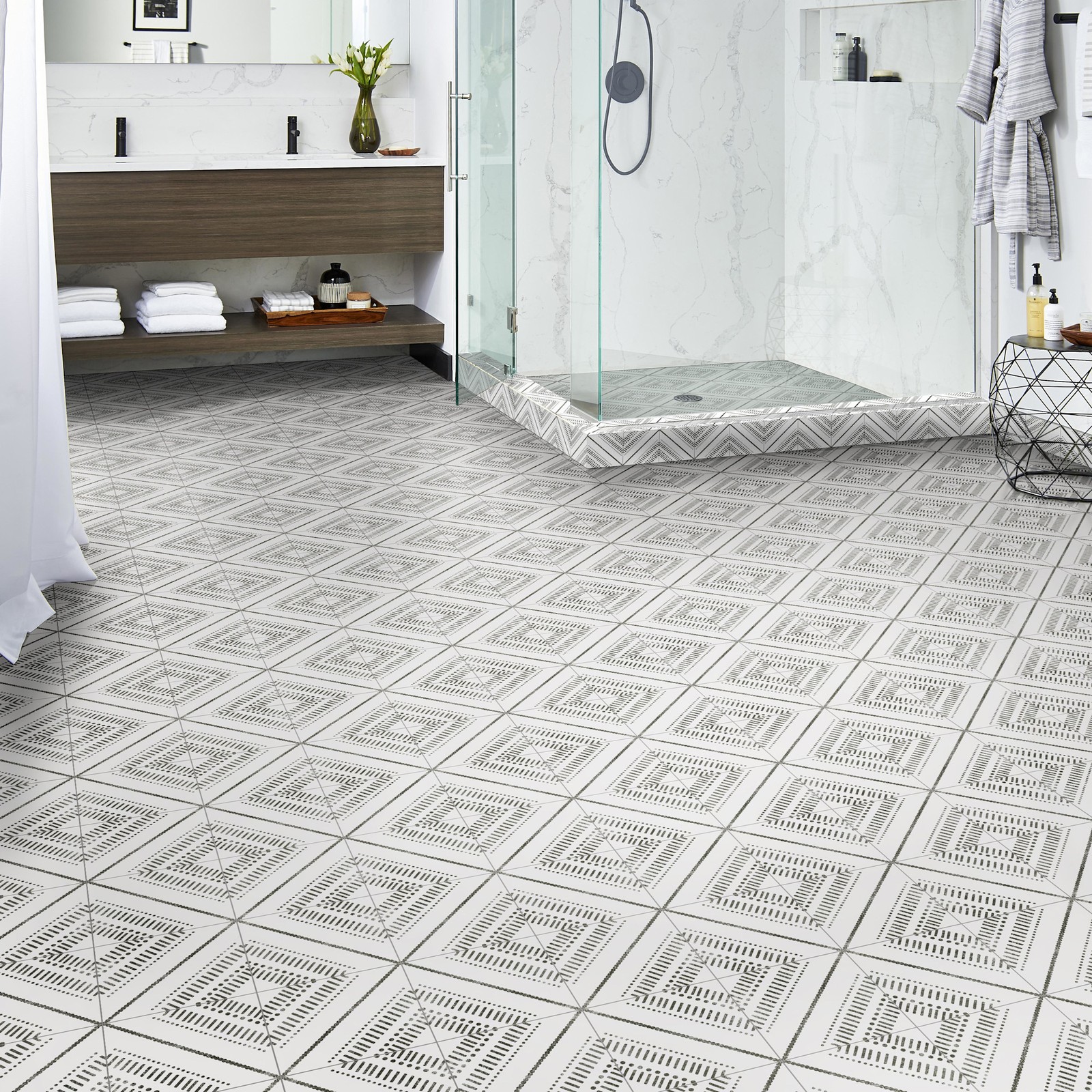 Ackland AKNPTAMA8X8M-CA Amara – 8″ x 8″ Porcelain Encaustic Floor – Kaila