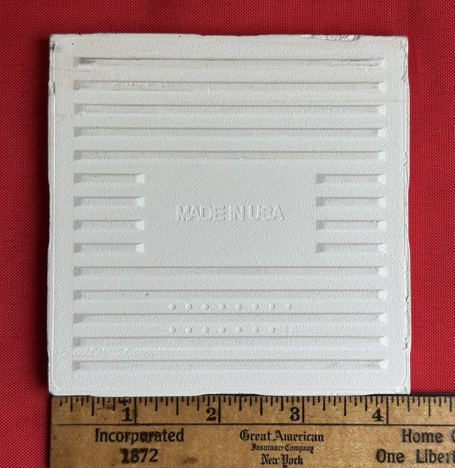 1 pc. Light Tan – Cream: 4-1/4″ Glossy Ceramic Tile, matches Daltile #D-1427