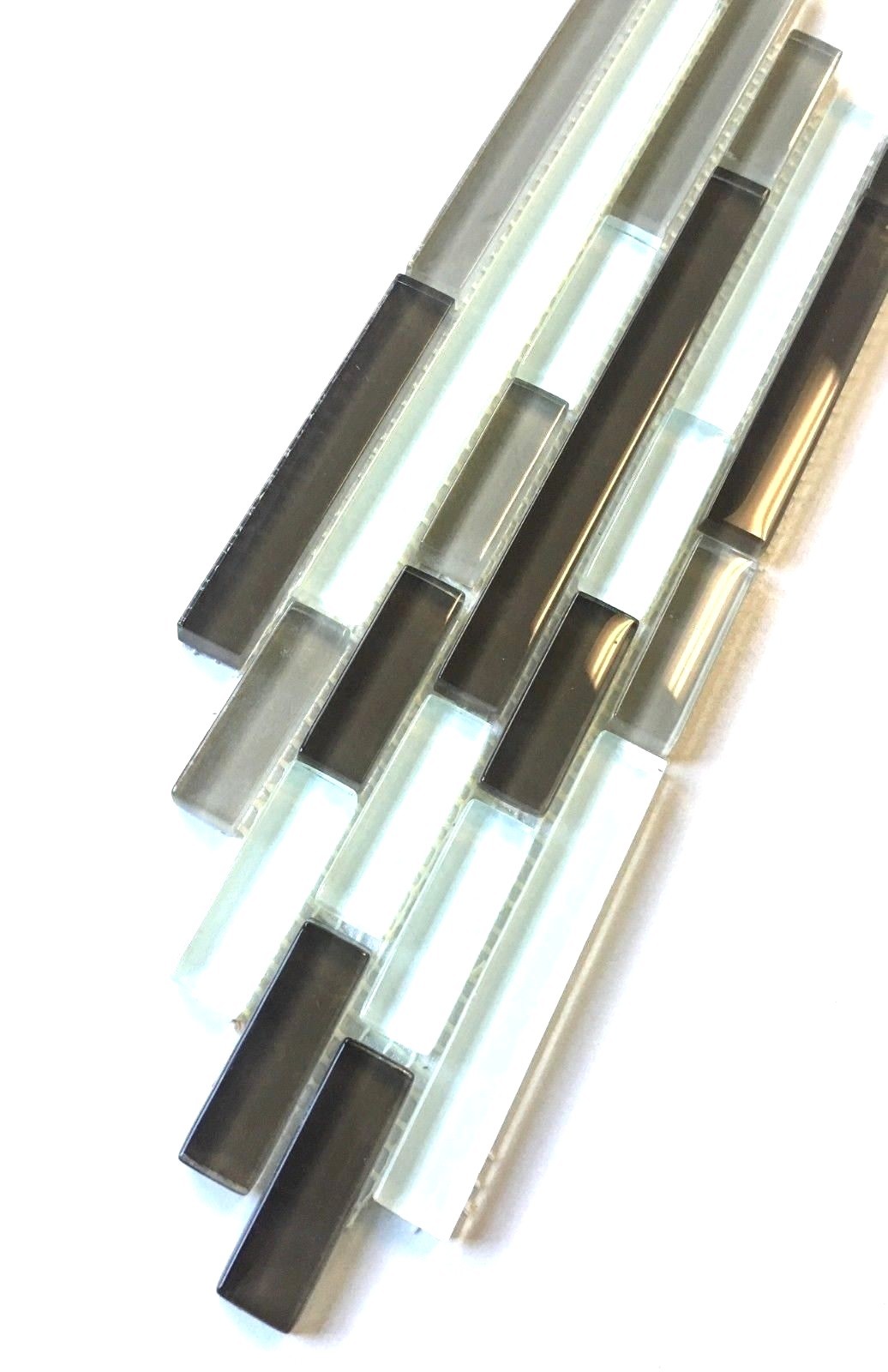 Matchstick 4″x12″ Decorative Glass Border Wall Tile Backsplash Bathroom Kitchen