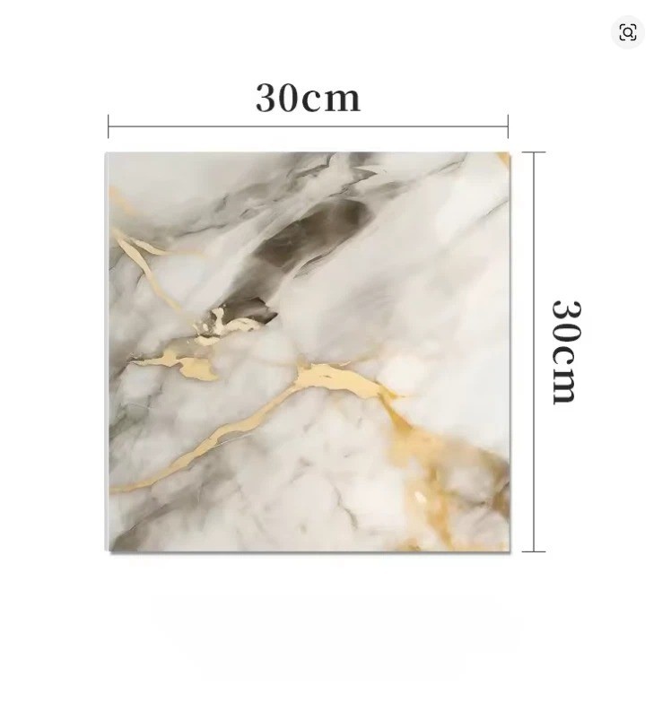 20Pcs Peel and Stick Marble Floor Wall Panels PVC Tiles Sticker US