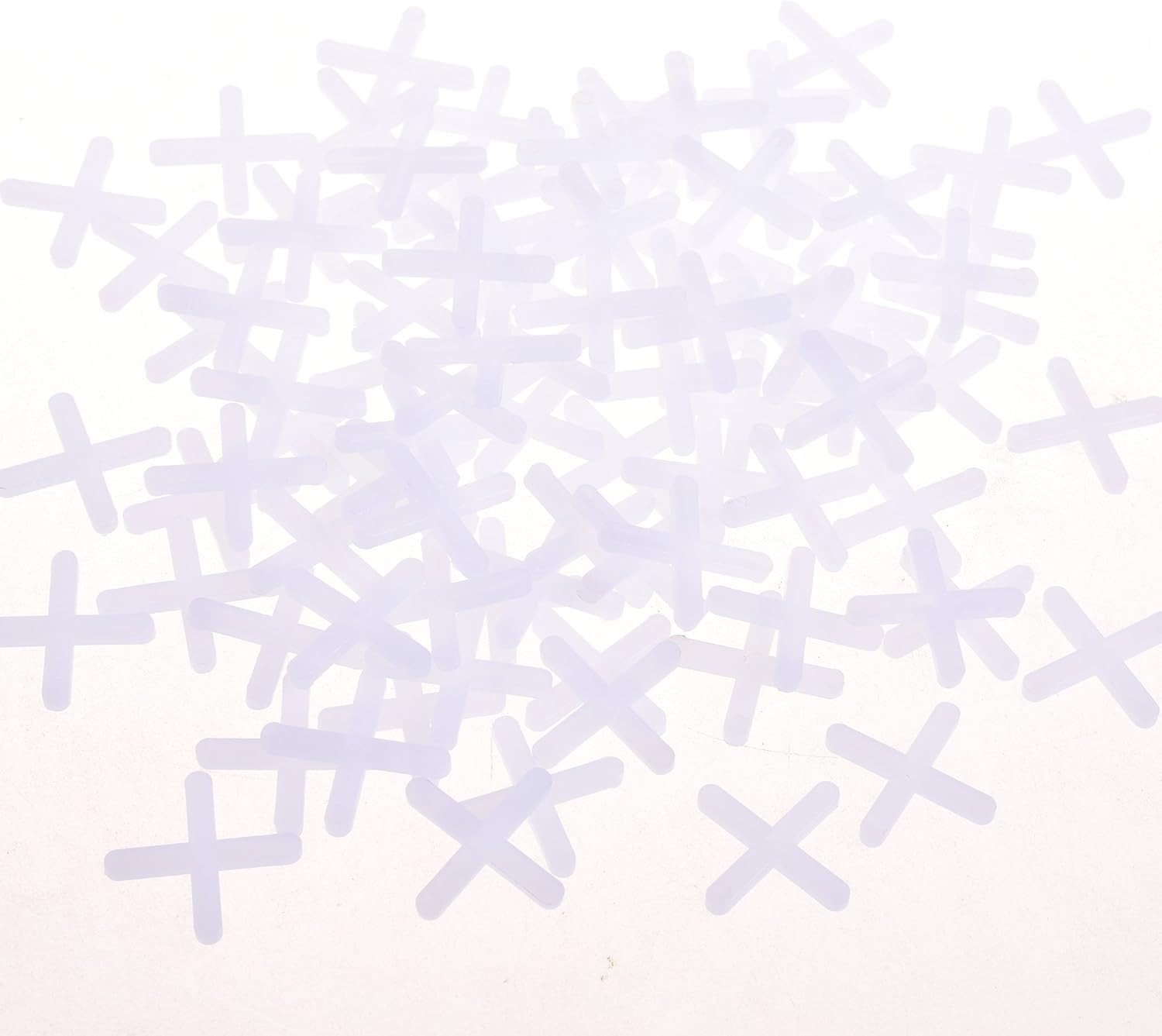 Durable 1/8 Inch Tile Spacers – 500 Count White Plastic for Wall & Floor Tiles