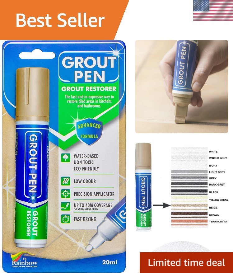 Advanced Grout Colorant Pen – Waterproof, 20mL, Perfect for Stylish Home Updates