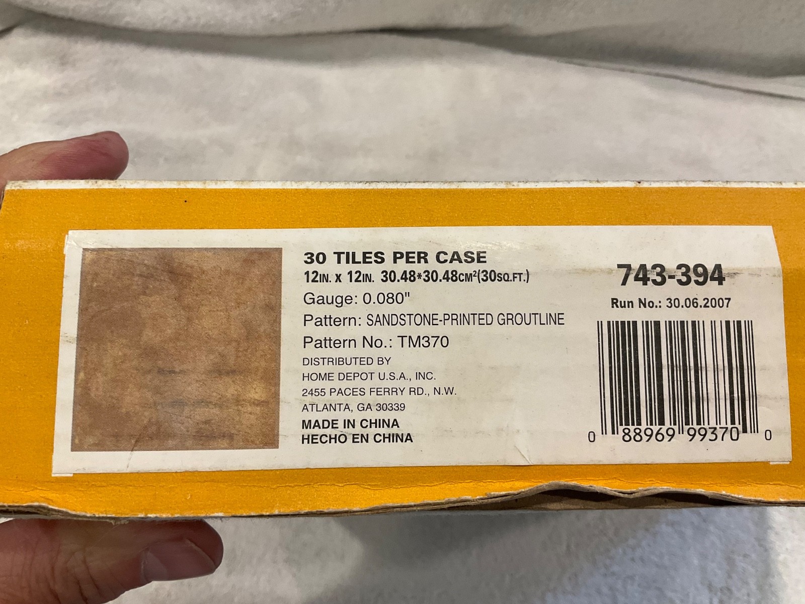 5 TrafficMaster Sandstone Self Stick Vinyl Floor Tiles 12×12 PeelandStick TM370