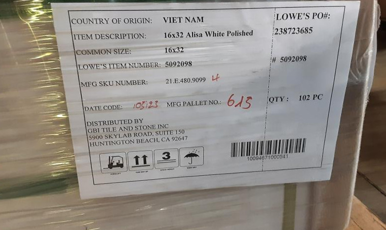 Origin 21 Alisa White 16 x 32 Polished Marble Look Floor and Wall Tile 350 SF