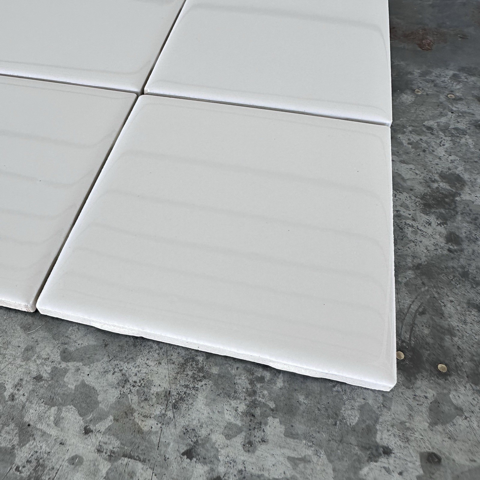4×4 White Tiles American Olean Ceramic Wall Tile Ice White 0025 Gloss Lot Of 9