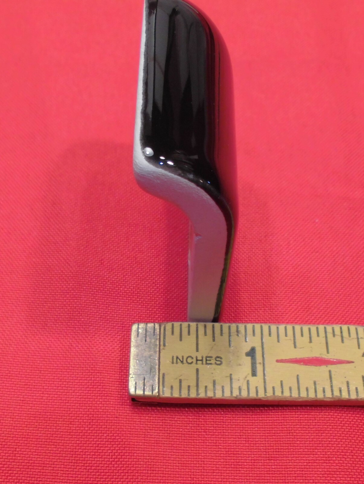 2 pcs. *Glossy Black* 2″ X 2″ X 5/8″ Ceramic Bullnose Radius Corner Tiles, NEW