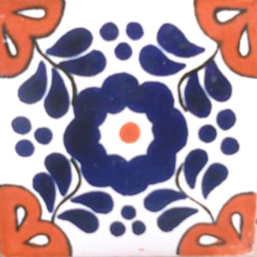 C#109) MEXICAN TILES CERAMIC HAND MADE SPANISH INFLUENCE TALAVERA MOSAIC ART