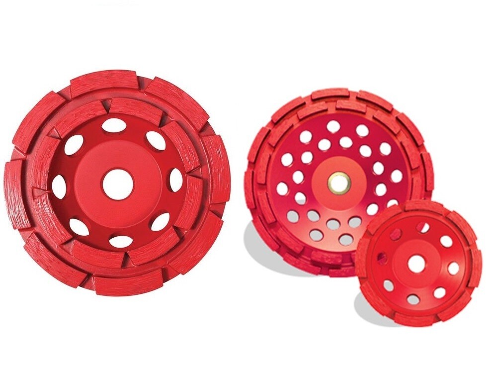 Pearl Abrasive P2 Pro-V Concrete & Masonry Cup Wheel Single/Double Row 4″/5″/7″