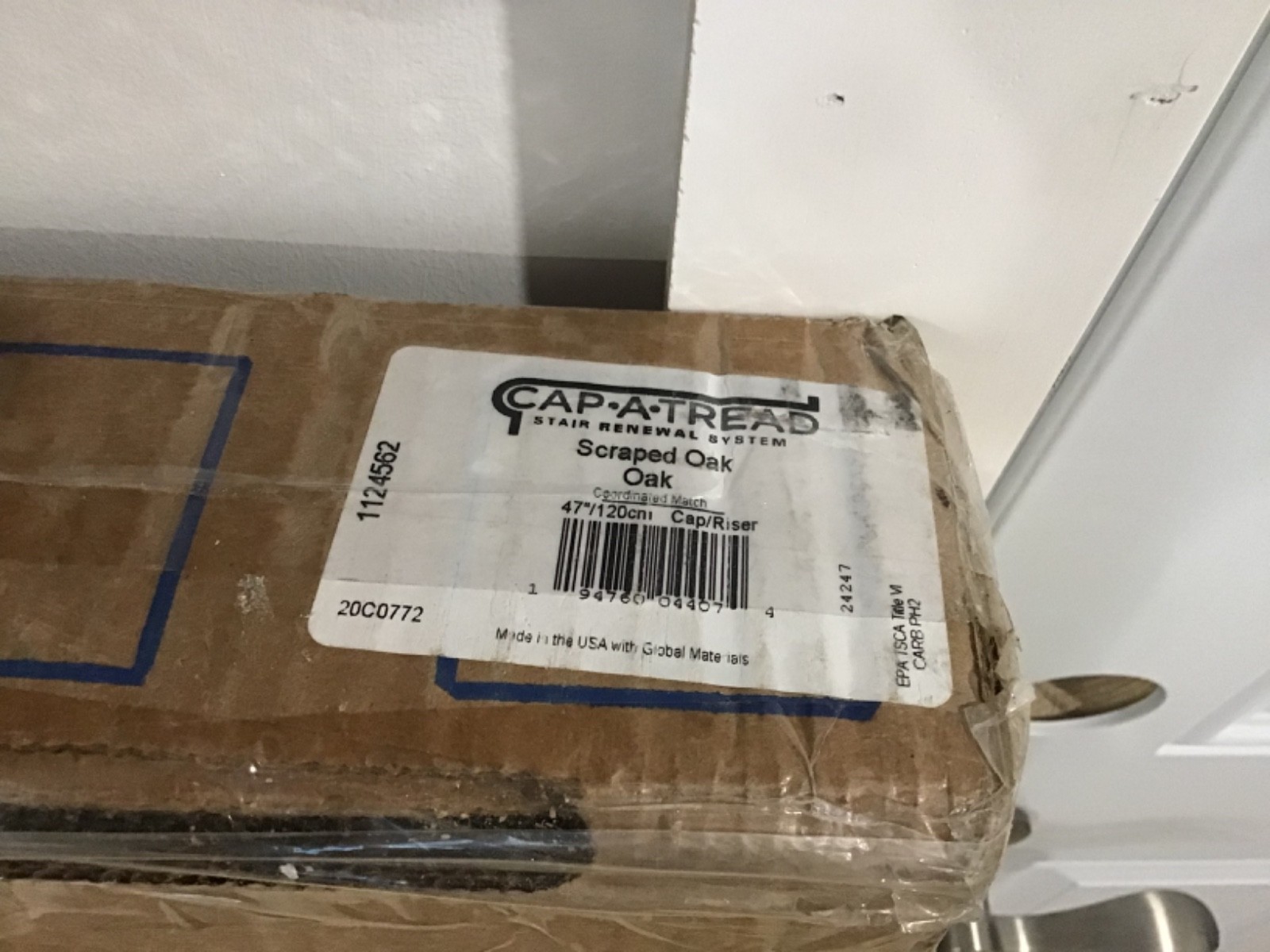 New Cap A Tread Stair Scraped Oak 1 pack