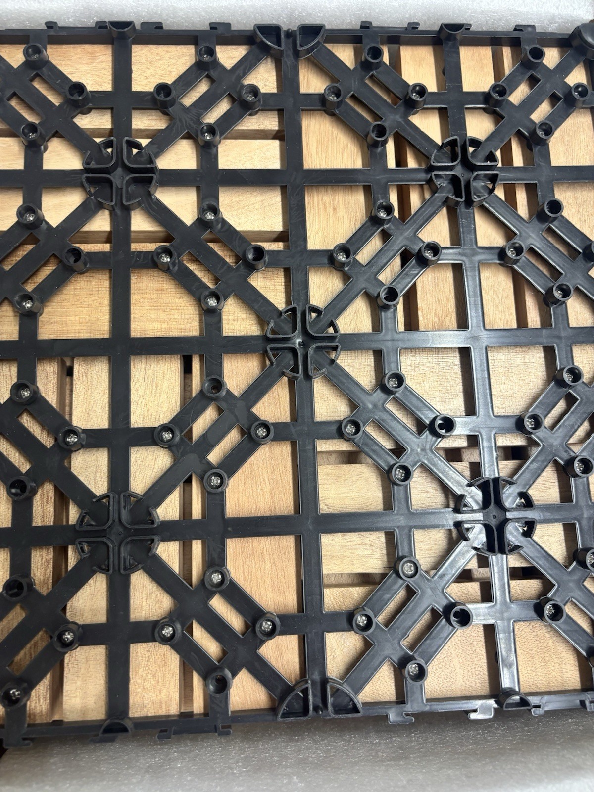 10 Interlocking Checker Board Solid Wood Floor Mats Deck Tiles Okoume 12″ x 12″