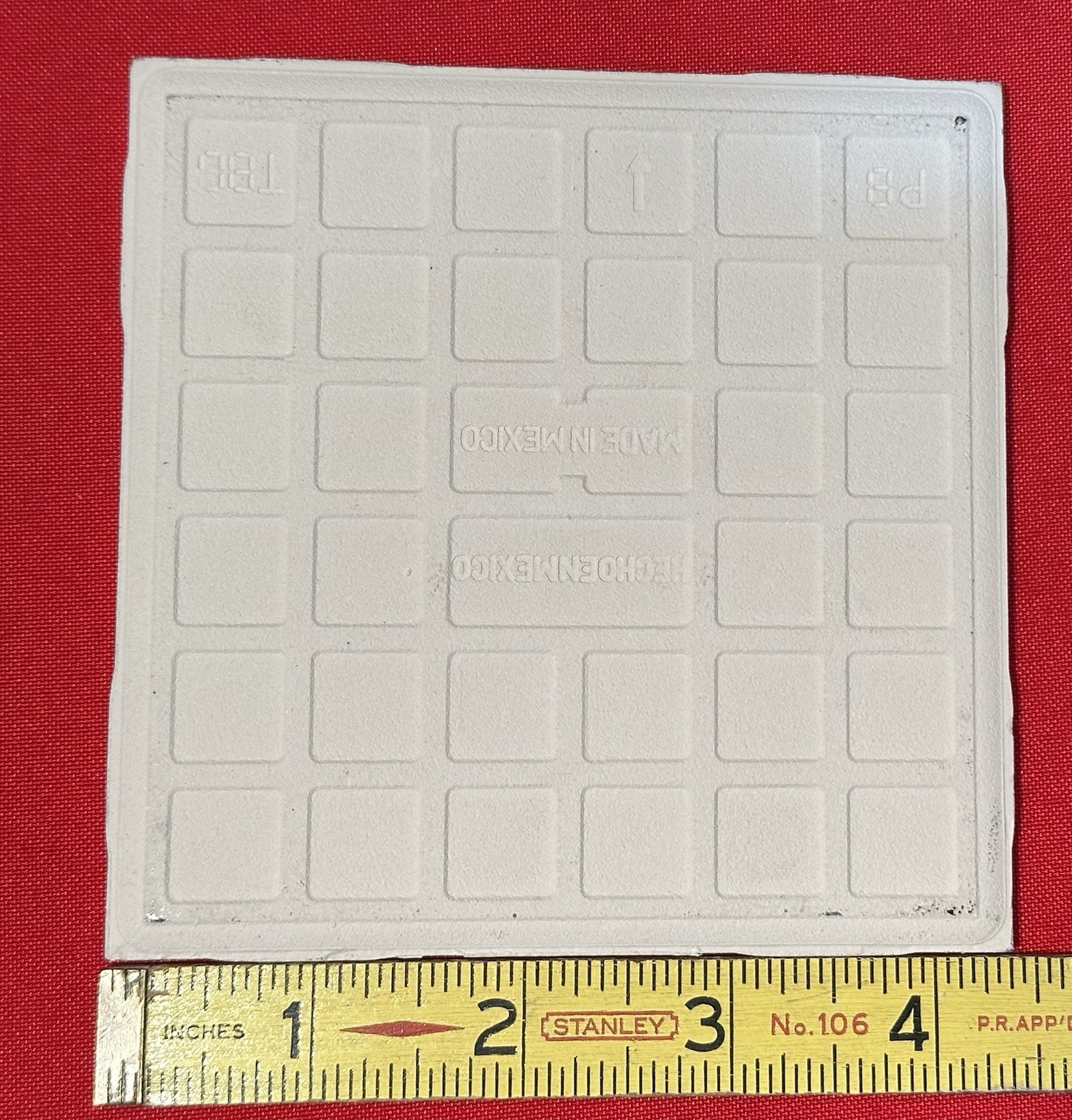 1 pc. Off-White: Ceramic Tile 4-3/8″ Crystal Glazed by Florida Tile Co. NEW