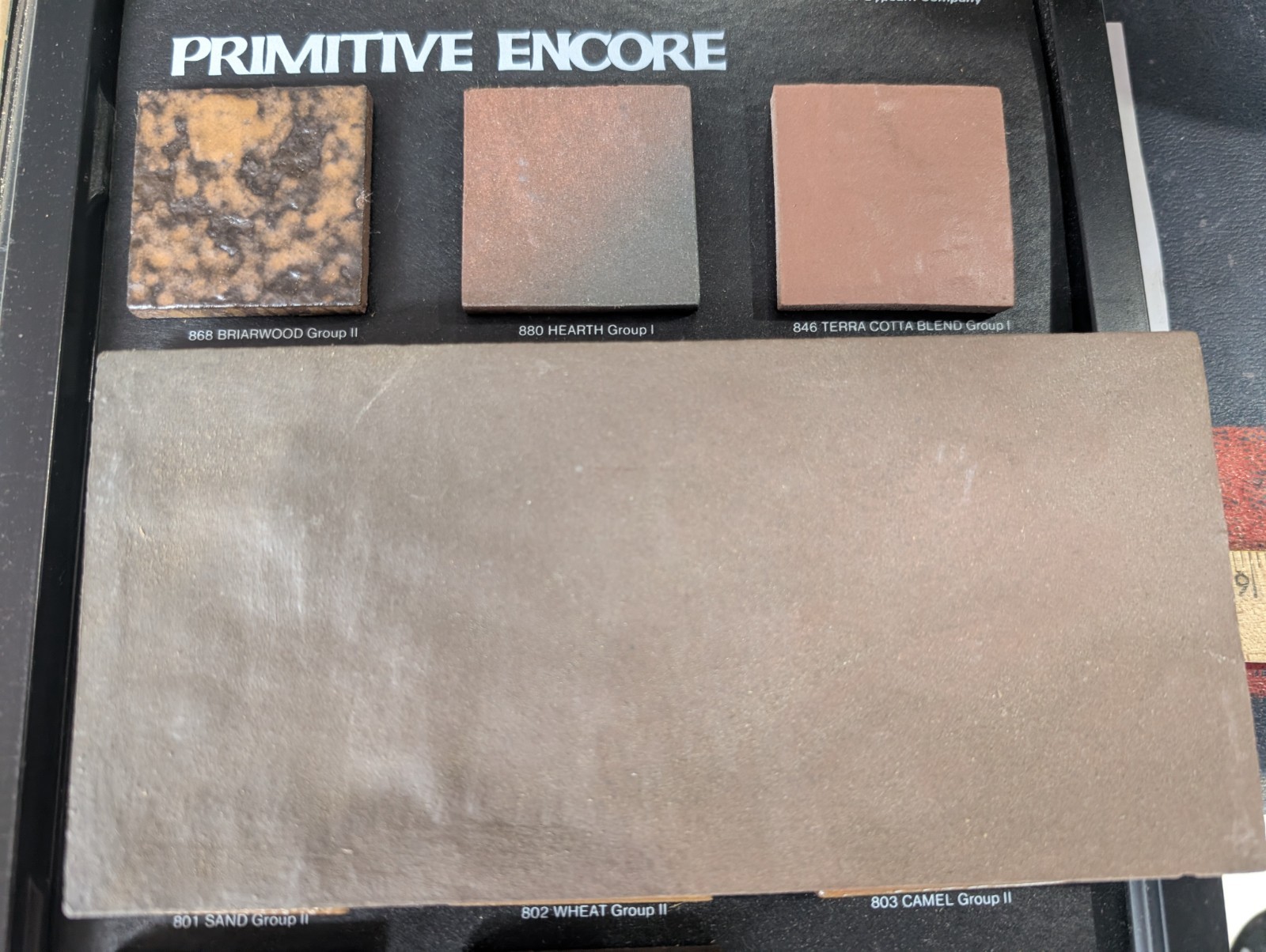 1 Pc American Olean Primitive Encore Unglazed Tile 7-5/8″ X 3-5/8″ HEARTH #880