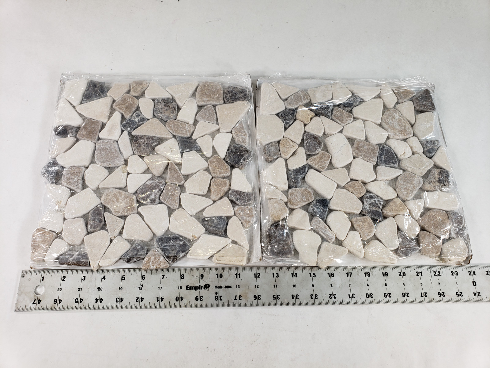 Lot Of 10 MS International Multicolor Recycle Mix Marble Pebble 11.42″ x 11.42″