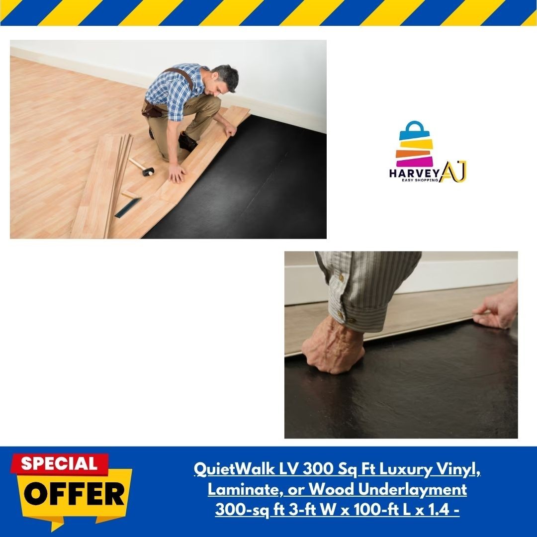 QuietWalk LV 300 Sq Ft Luxury Vinyl, Laminate, or Wood Underlayment