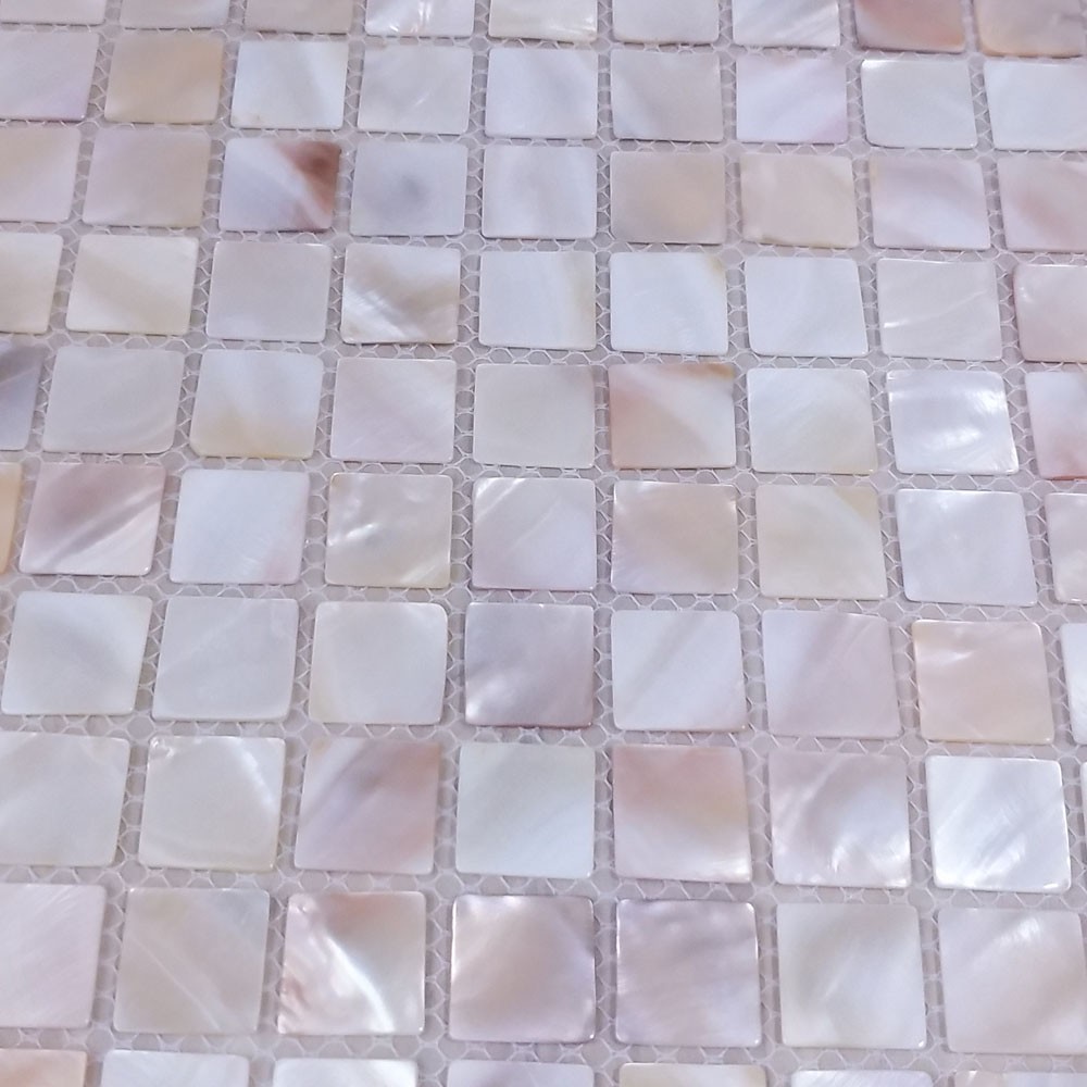 11PCS 25mm Square Shell Mosaic Tile Mother of Pearl Hotel Bathroom Wall Tles