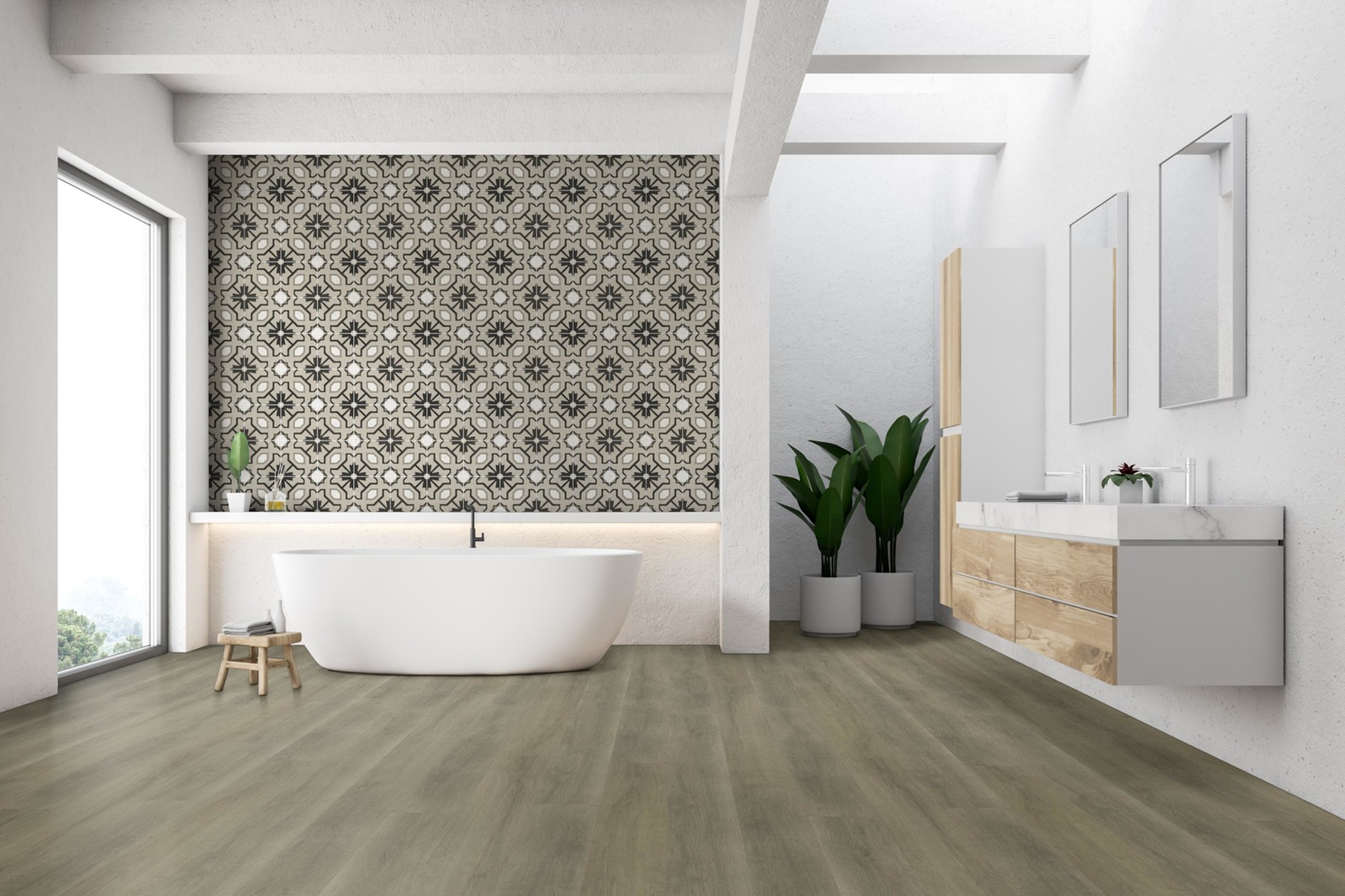 Ackland AKVRC7X48-4412-CA Harper 7″ x 48″ Embossed Vinyl Flooring – Maya Blonde