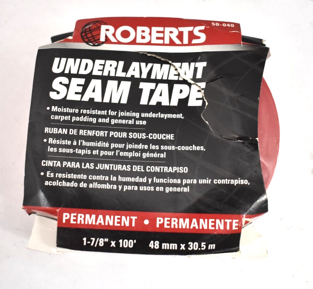 Roberts Underlayment Seam Tape Flooring Tool Roll Red 1-7/8″ x 100′ 50-040